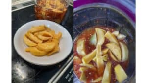 Cách Làm Xoài Ngâm Chua Ngọt Cay Cay Gion Giòn