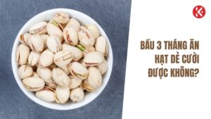 Bầu 3 tháng đầu ăn hạt dẻ cười được không?