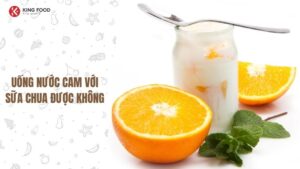 Uống nước cam với sữa chua