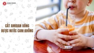 Cắt amidan có uống được nước cam không?