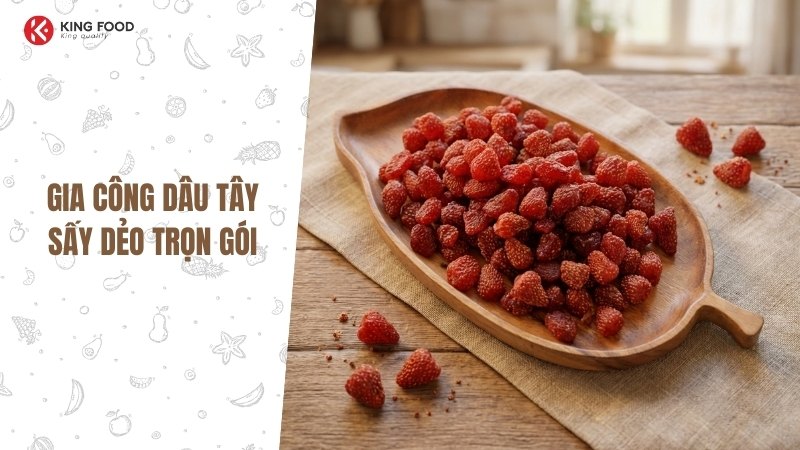 Dịch vụ gia công gừng sấy dẻo: Trọn vị truyền thống từ King Food