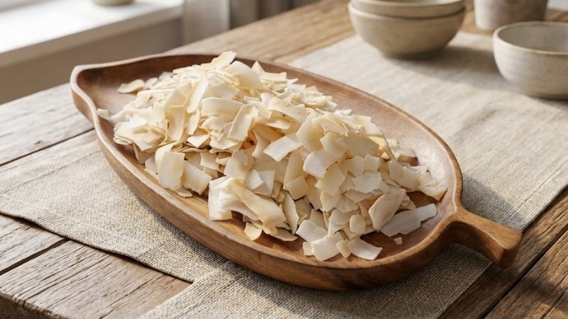 Gia công dừa sấy giòn